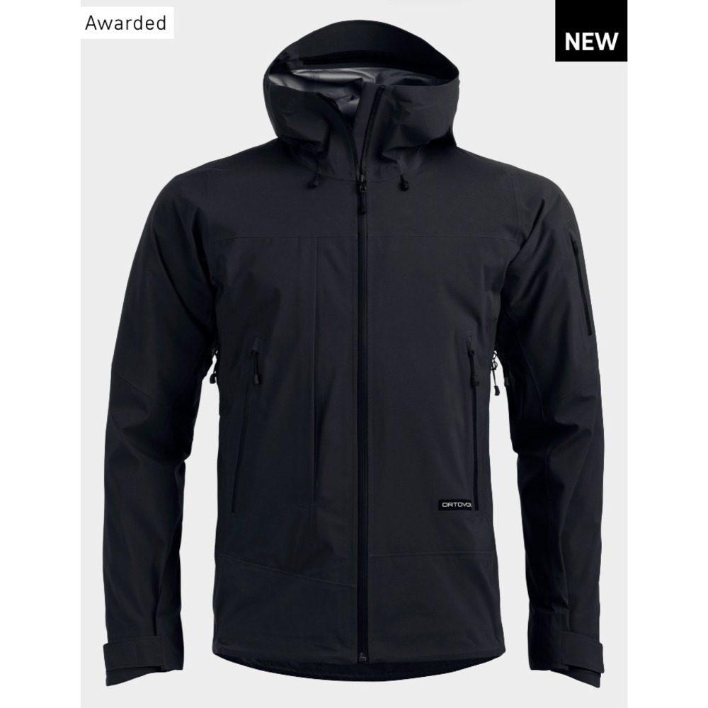ORTOVOX Ortler GORE-TEX Jacket Men M Black Raven Hardshell Ski NWT